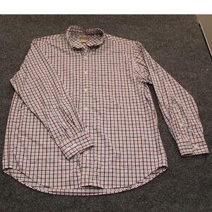 Duluth Trading Co.‎ Plaid Button Down Shirt Long Sleeve Nylon Spandex Mens